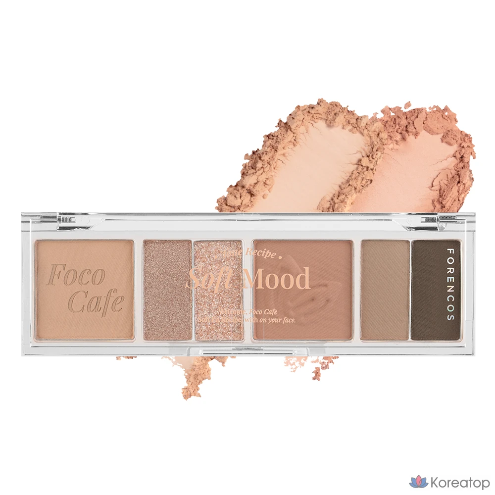 Палитра для век Forencos Soft Mood Eye Palette, оттенок 03 Nuts Latte, 1 шт.