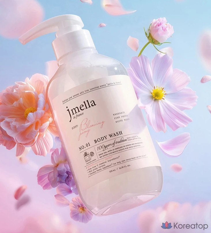 Гель для душа Jmella In France Blooming Peony Body Wash Lovely Floral, 1 л, 1 шт., фото 3
