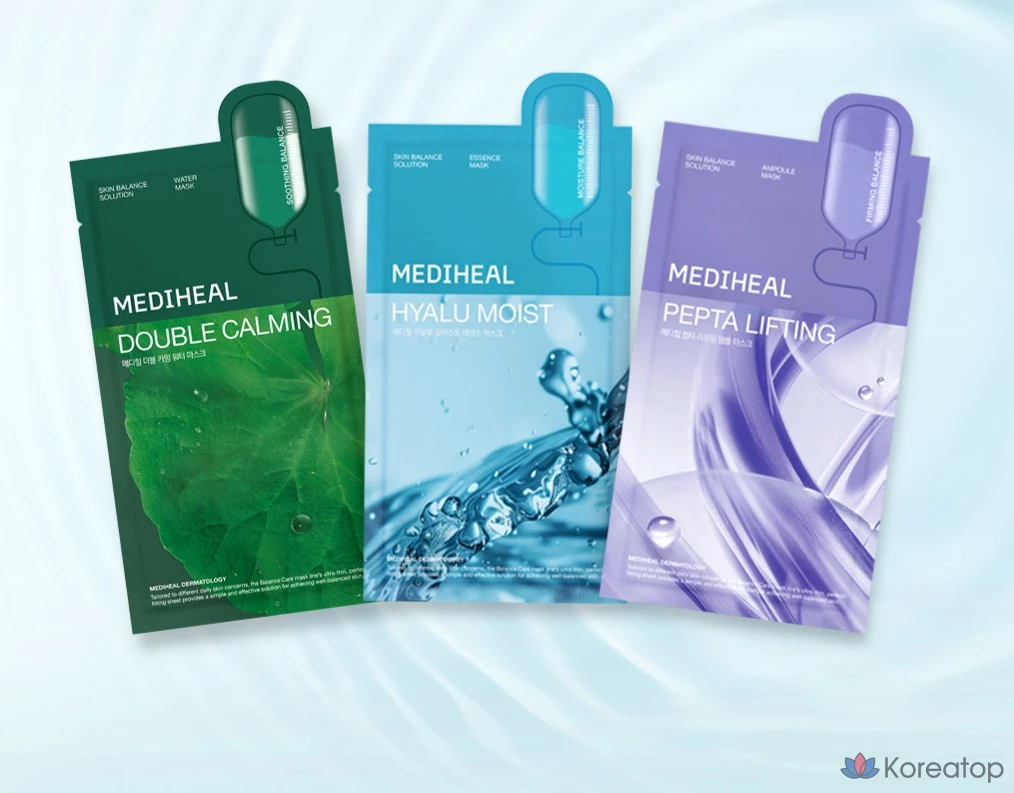Набор для ухода MEDIHEAL Daily Solution Mask Pack 3-piece Set, 15 шт., фото 6