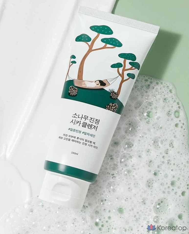 Очищающее средство Round Lab Pine Calming Cica Cleanser, 150 мл, 1 шт.