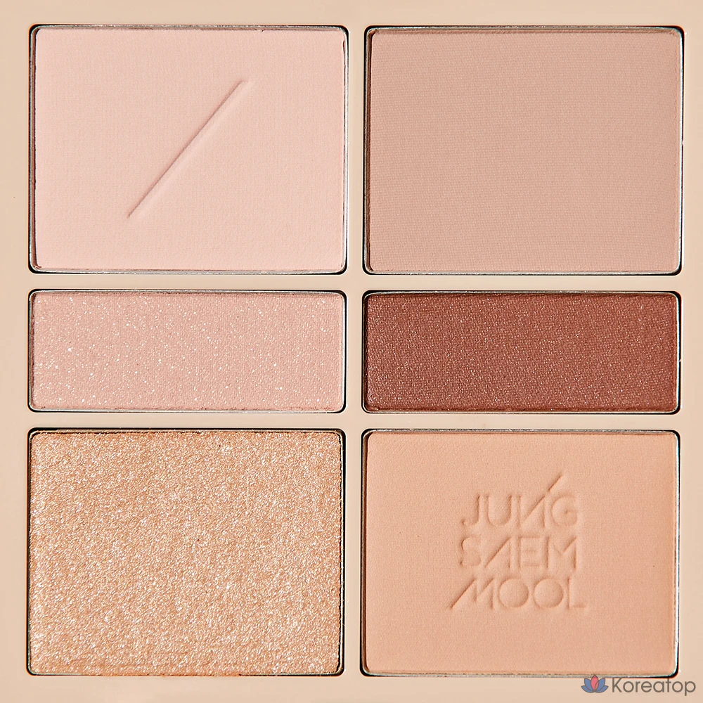 Палитра для век Jungsaemmool Artist Eye Palette, оттенок Soft Nude, 1 шт.