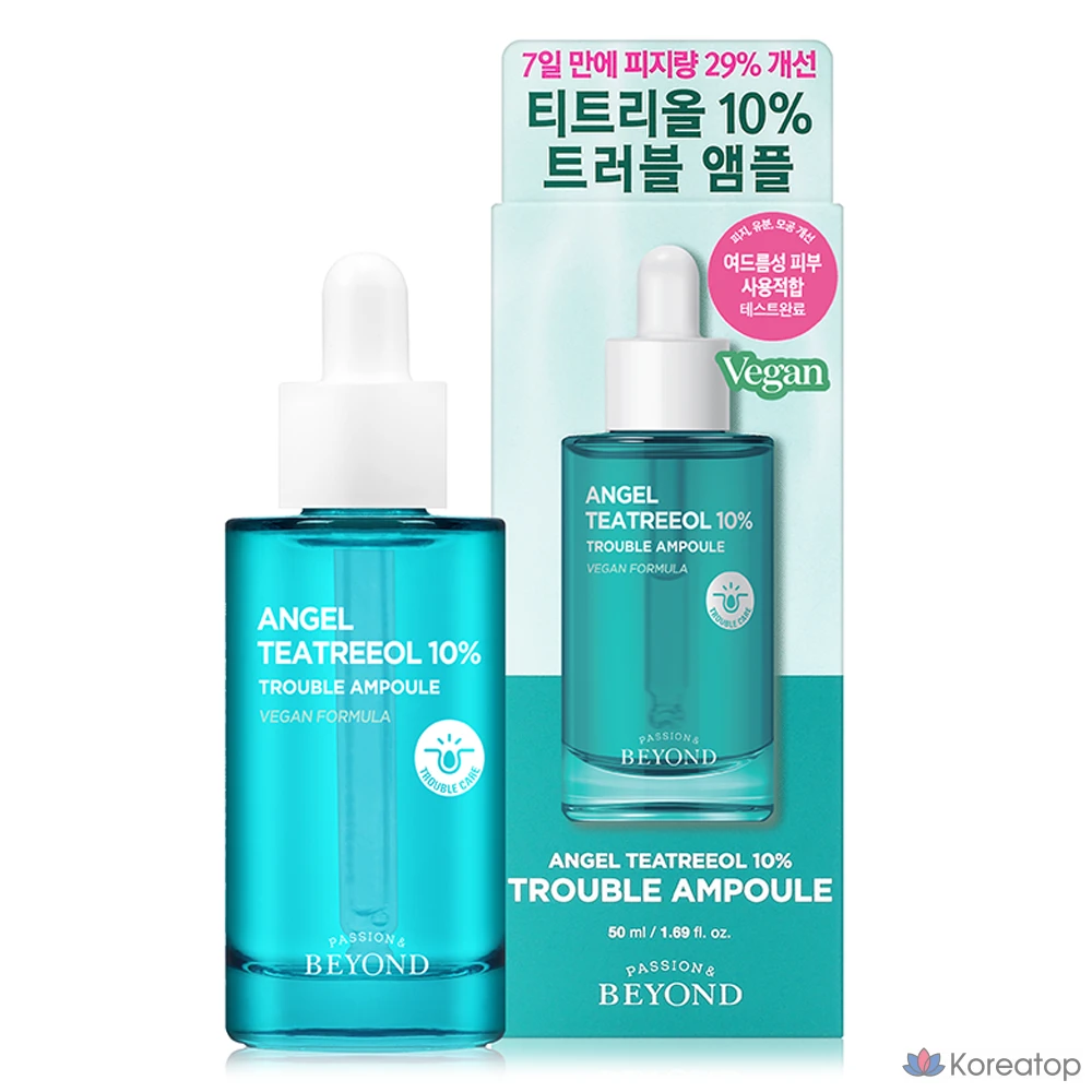 Ампульная сыворотка BEYOND Angel Tea Tree 10% Trouble Ampoule, 50 мл, 1 шт.