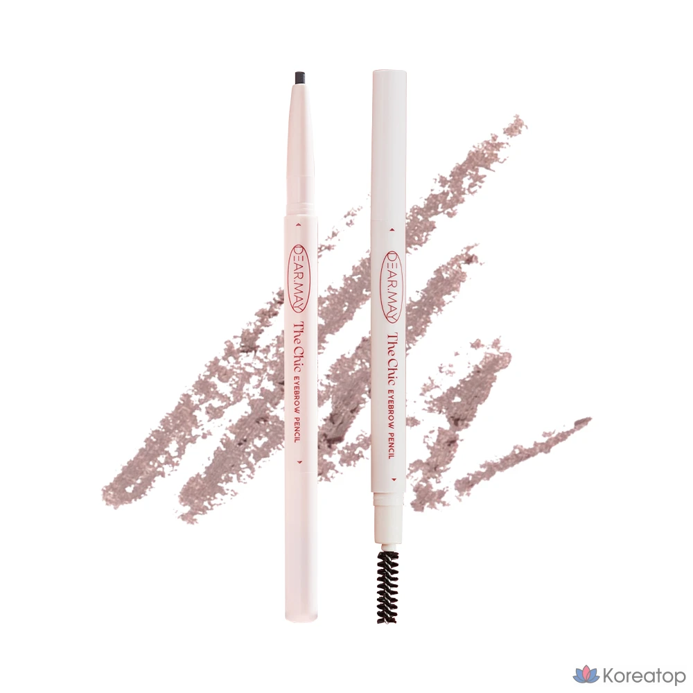 Карандаш для бровей DEARMAY The Chic Eyebrow Pencil, оттенок 04 Rich Brown, 0.18 г, 1 шт.