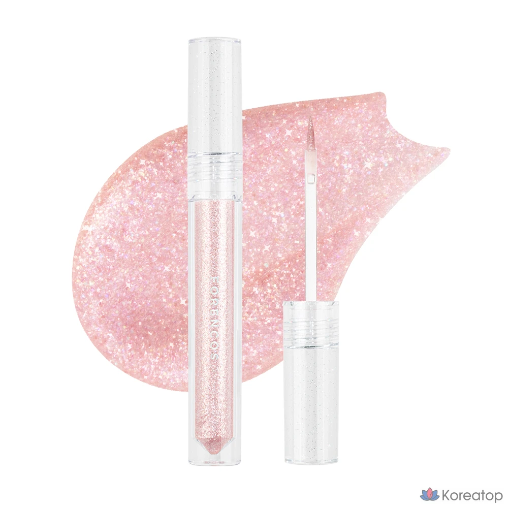 Тинт для губ Forencos Starlight Liquid Glitter, оттенок 02 Love Hearts, 1 шт.