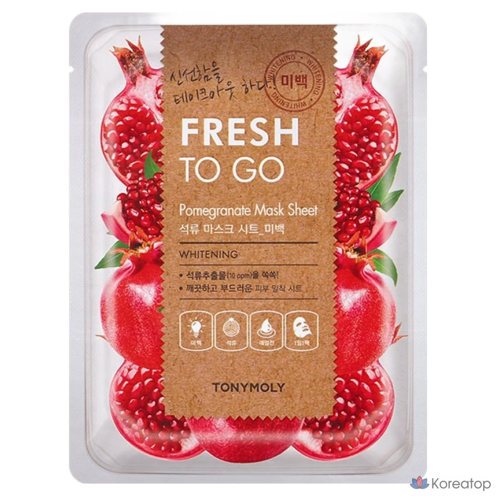 Тканевая маска для лица Tony Moly Fresh To Go Mask Sheet Pomegranate, 1 шт.