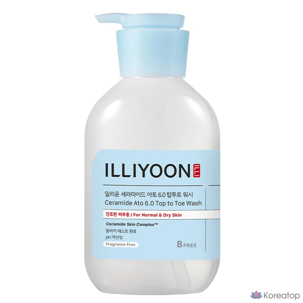 Гель для душа ILLIYOON Ceramide Ato 6.0 Top To Toe Body Wash, 500 мл, 1 шт.