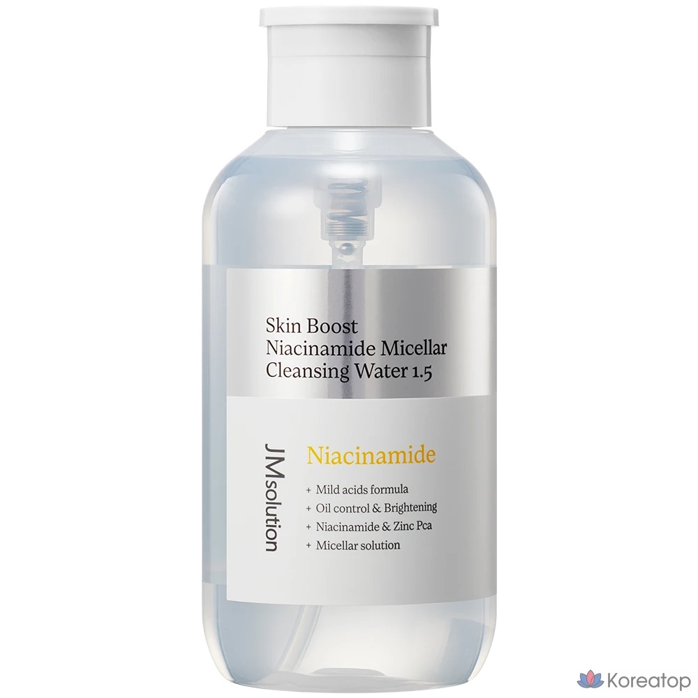 Мицеллярная вода JM Solution Skin Boost Niacinamide Micellar Cleansing Water 1.5, 500 мл, 1 шт.