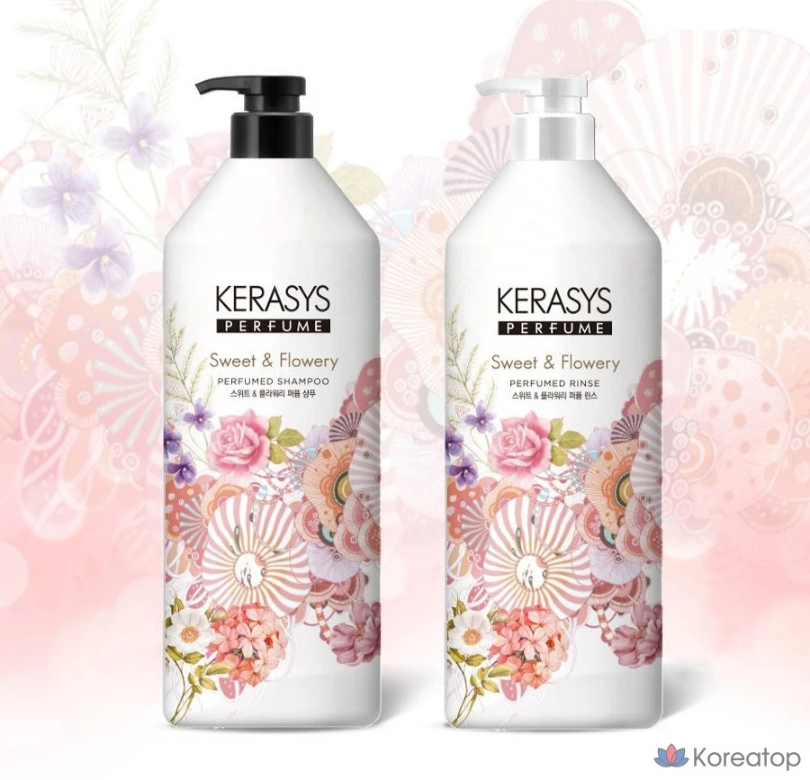 Шампунь KeraSys Perfume Shampoo Sweet &amp; Flowery, 1 л, 1 шт.