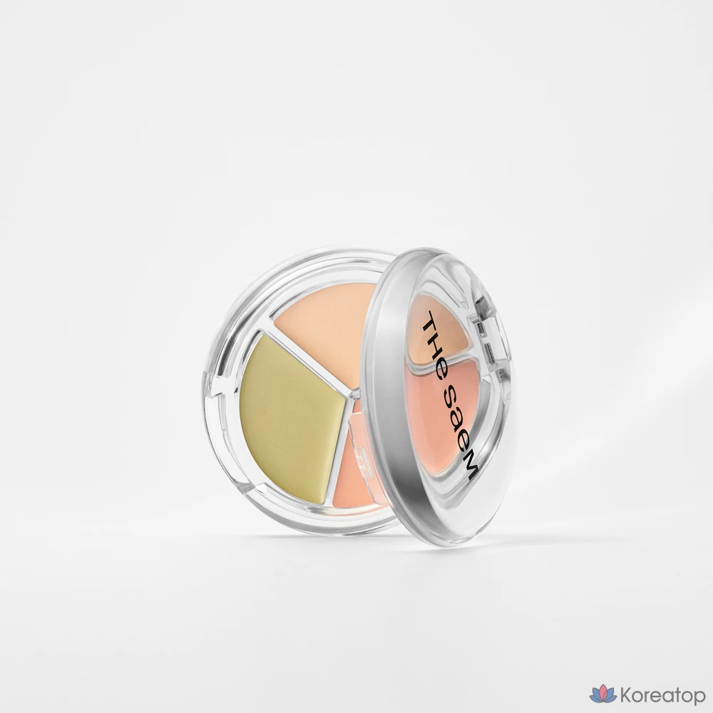 Консилер The Saem Cover Perfection Triple Pot Concealer Glow, оттенок 19C, 6 г, 1 шт.