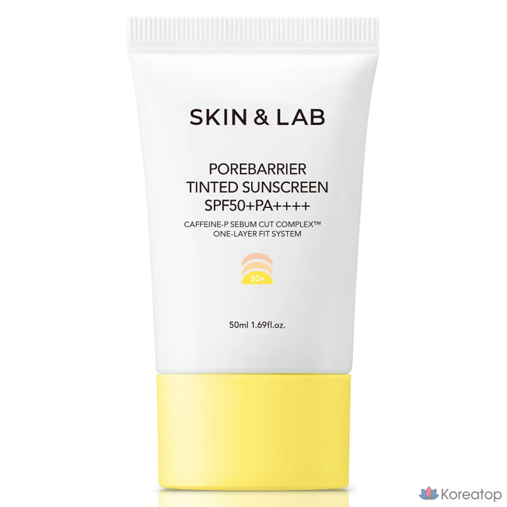Солнцезащитный крем SKIN&LAB Pore Barrier Tinted Sunscreen SPF50+ PA++++, 50 мл, 1 шт.