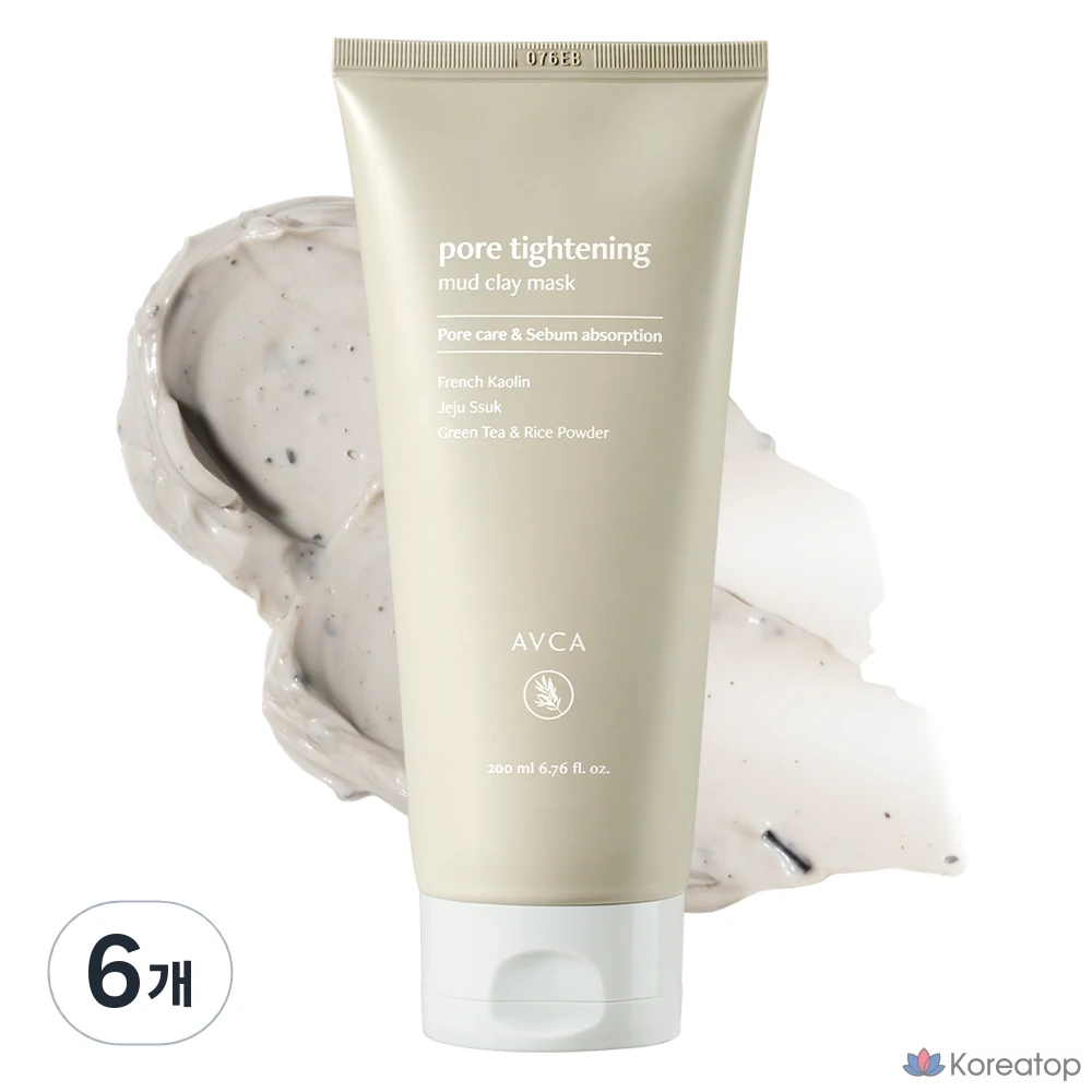 Маска для лица AVCA Pore Tightening Mud Clay Pore Mask, 6 шт.