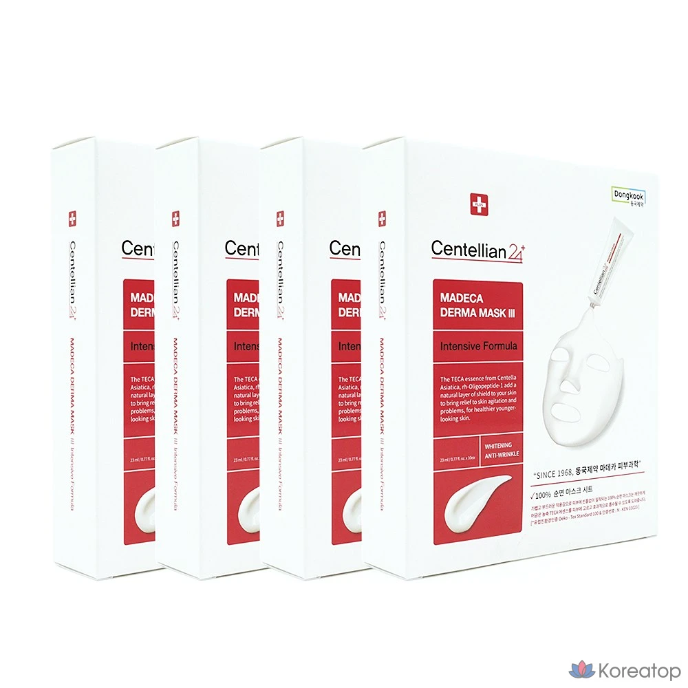 Тканевая маска для лица Centellian24 Madeca Derma Mask Pack 3 Intensive Formula, 40 шт.