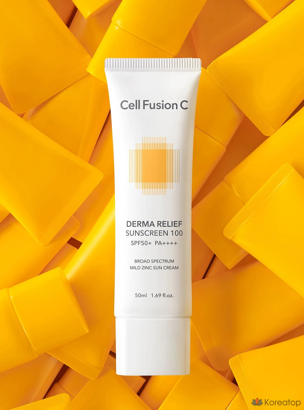Солнцезащитный крем CELL FUSION C Derma Relief Sunscreen 100 SPF50+ PA++++, 50 мл, 1 шт.
