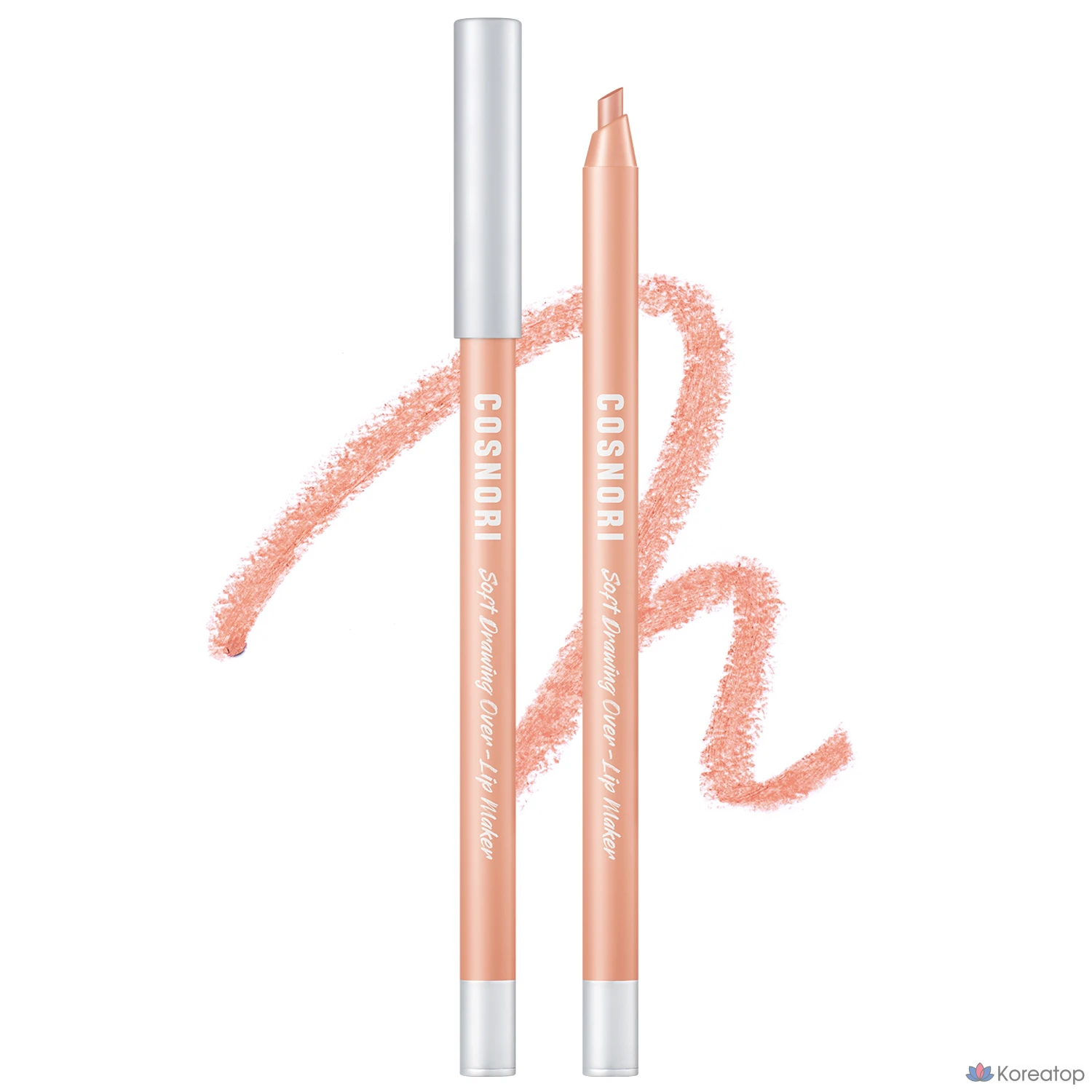 Карандаш для губ Cosnori Soft Drawing Over Lip Maker, оттенок 03 Nudy Peach, 0.4 г, 1 шт.