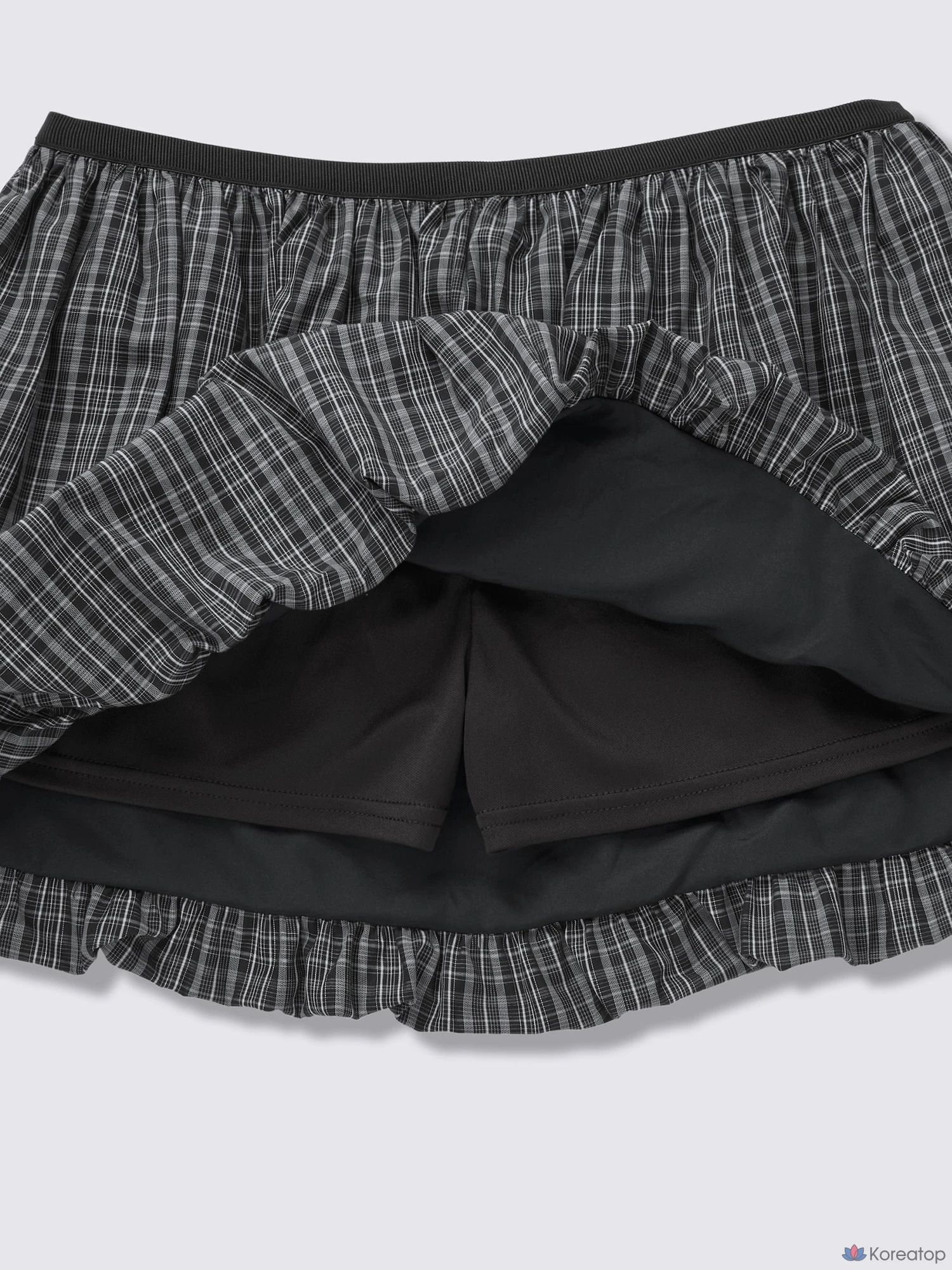 Юбка-шорты Uniqlo Low Waist Balloon Check Mini Skorts, в клетку