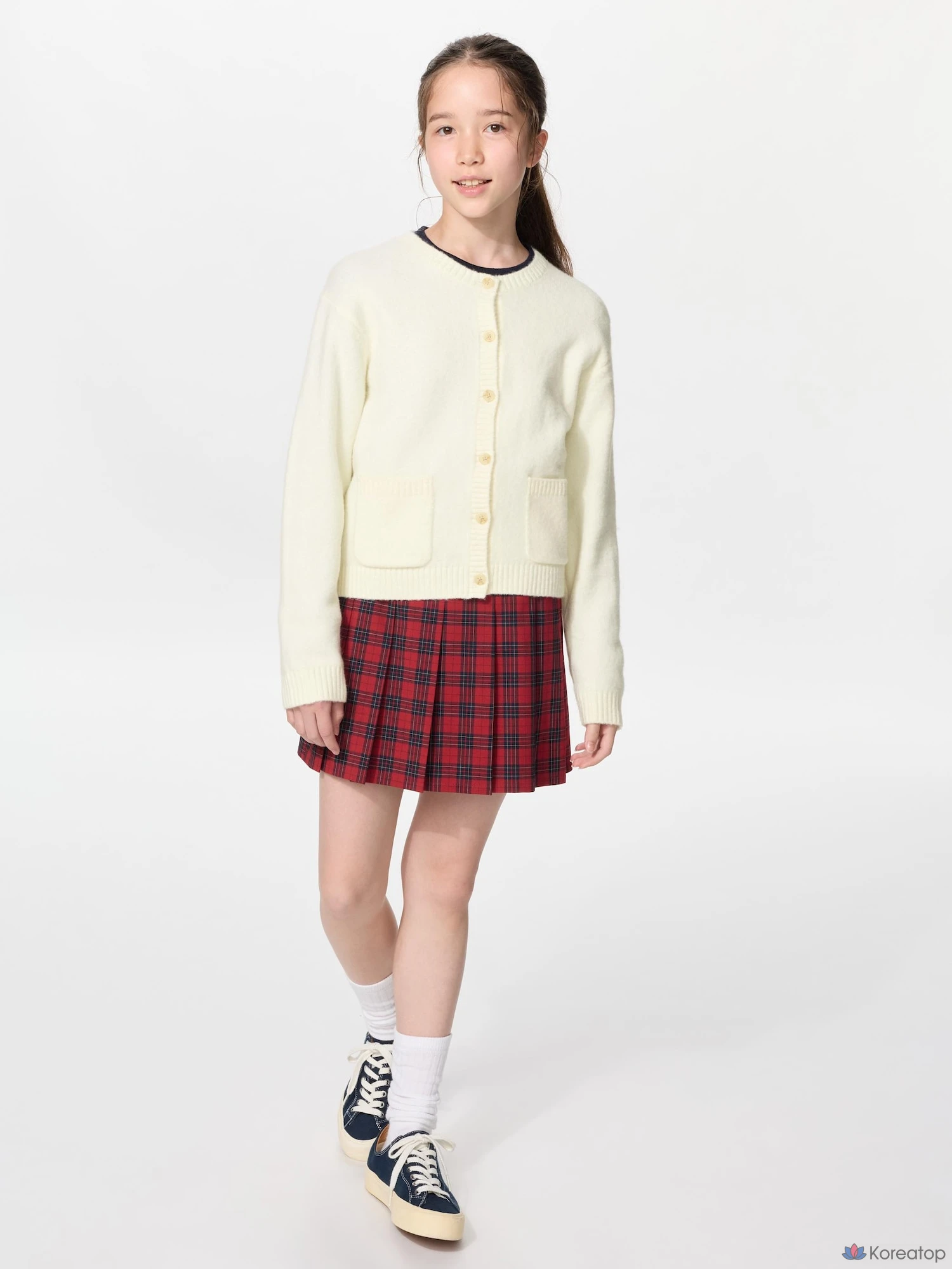Кардиган для девочек Uniqlo Souffle Yarn Cardigan