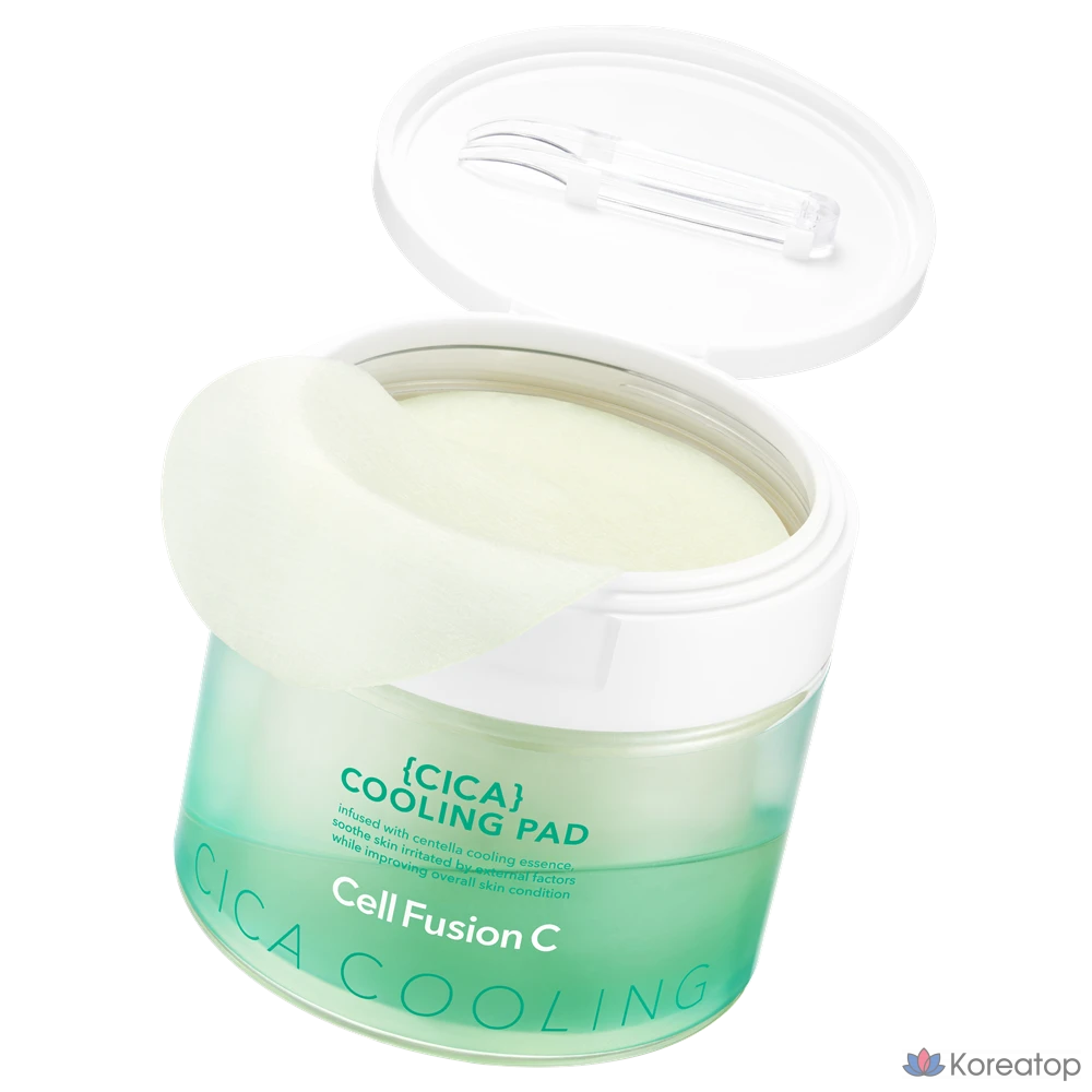 Пэды для лица CELL FUSION C Post Alpha Cica Cooling Pad, 180 мл, 70 шт.