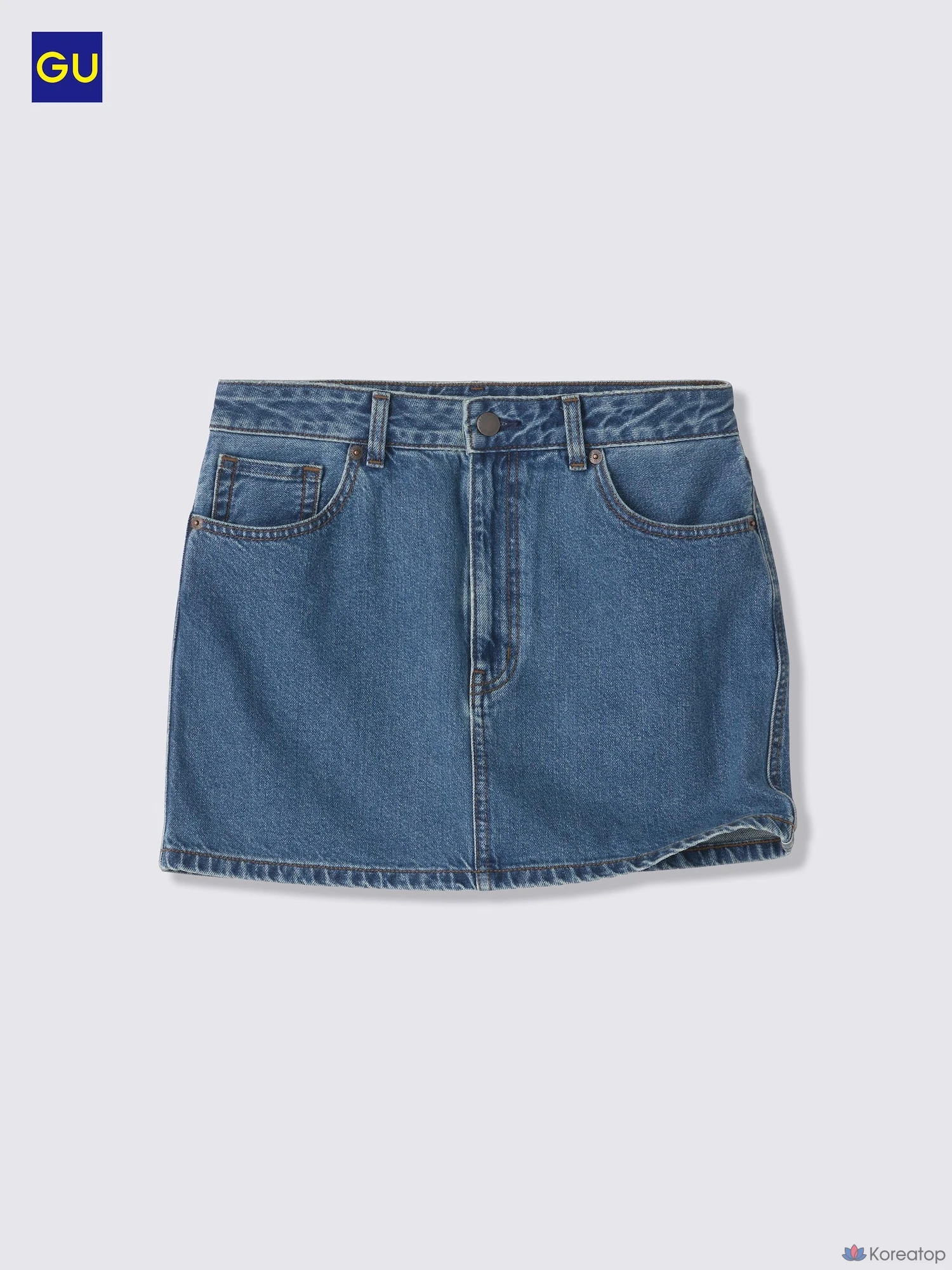Мини-юбка джинсовая Uniqlo Low Waist Denim Mini Skirt