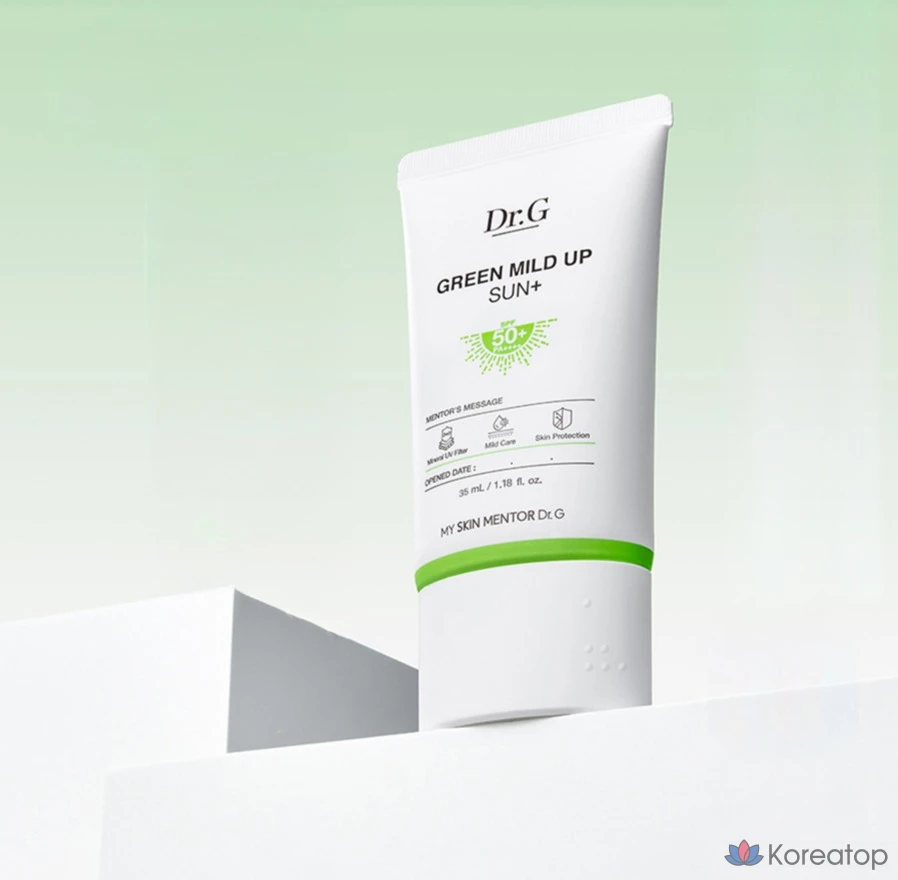Солнцезащитный крем Dr. G Green Mild Up Plus Sun, SPF50+ PA++++, 35 мл, 1 шт.