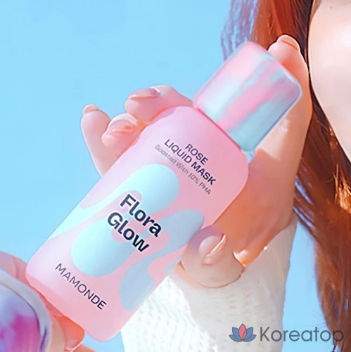 Жидкая маска-тонер для лица Mamonde Flora Glow Rose Liquid Mask, 80 мл, 1 шт.