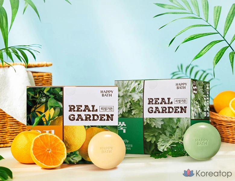 Мыло Happy Bath Real Garden Vitamin Yuja, 90 г