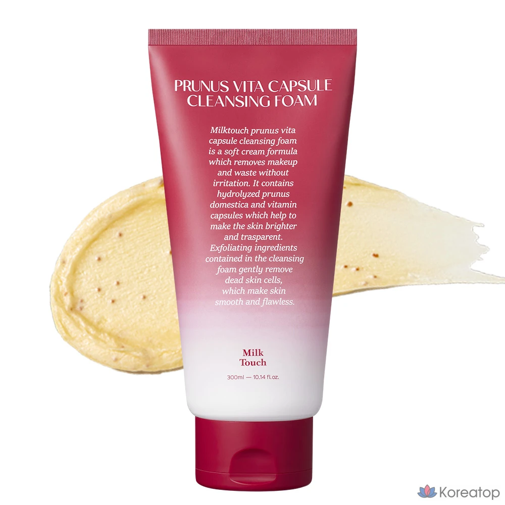 Очищающая пенка Milk Touch Seoyangjadu Vita Capsule Cleansing Foam, 300 мл, 1 шт.