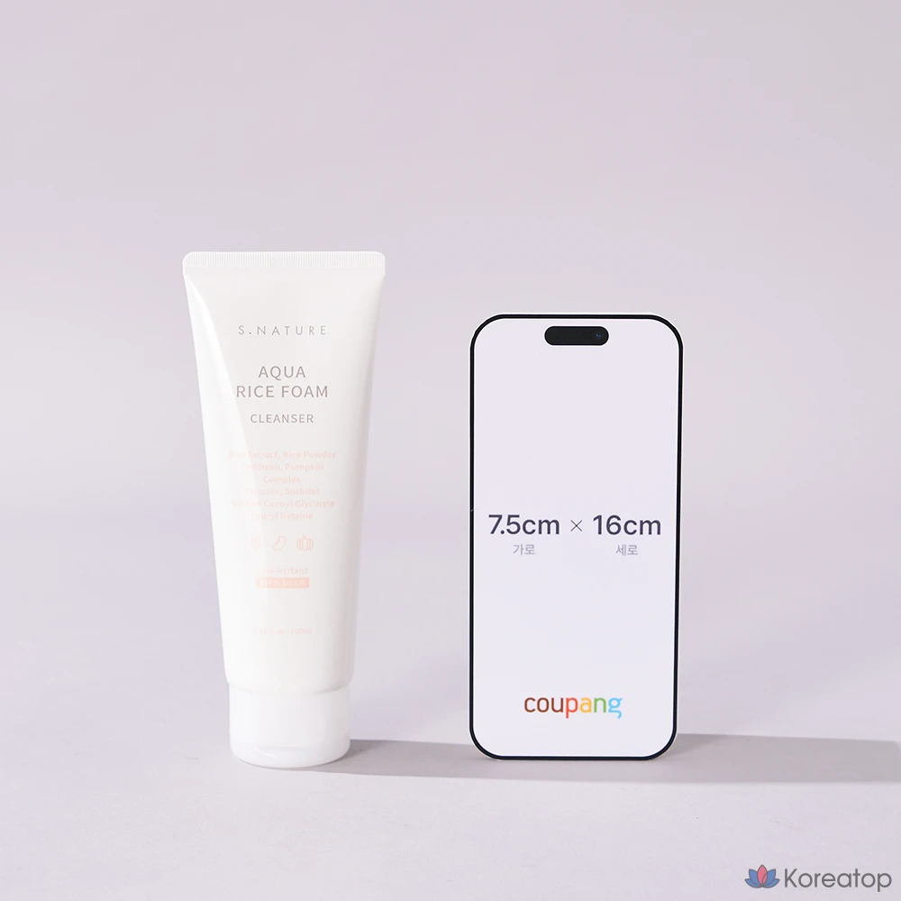 Очищающая пенка S.NATURE Aqua Rice Low pH Cleansing Foam, 160 мл, 1 шт.
