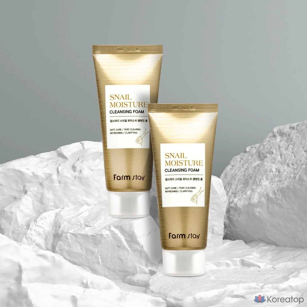 Очищающая пенка FarmStay Snail Moisture Cleansing Foam, 100 мл, 1 шт.