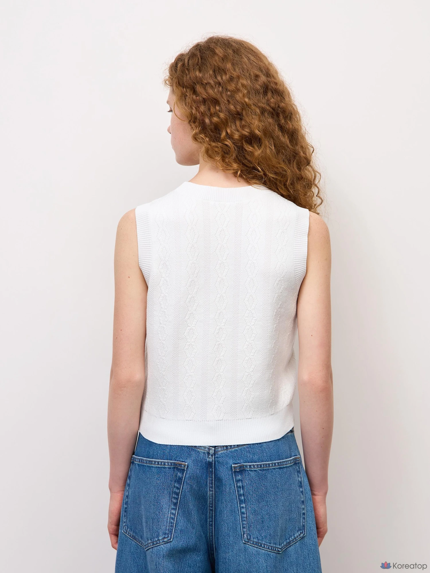 Вязаный топ Uniqlo Crew Neck Sleeveless Knit