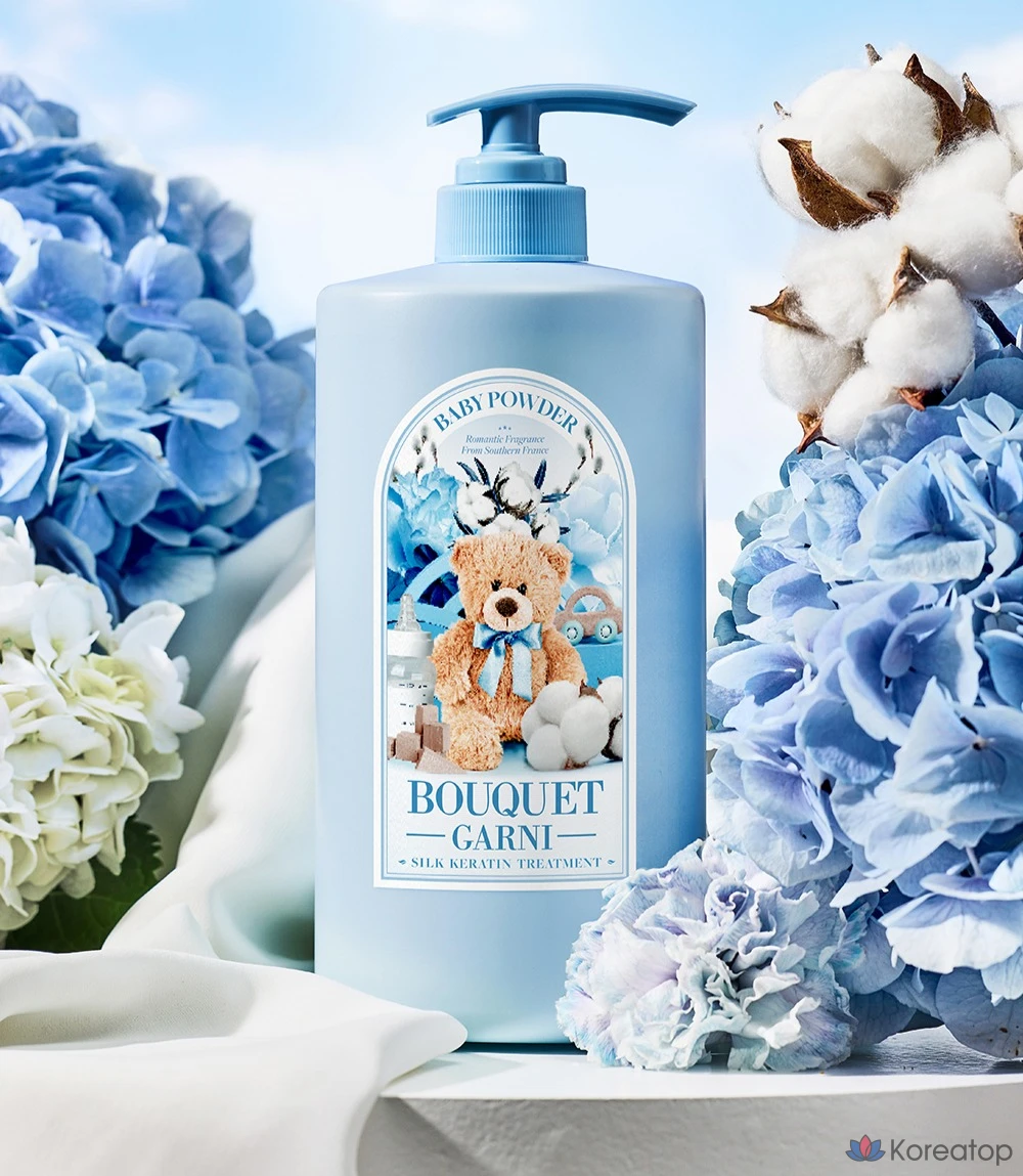 Кондиционер-тритмент Bouquet Garni Silk Keratin Treatment Baby Powder, 1 л, 1 шт.