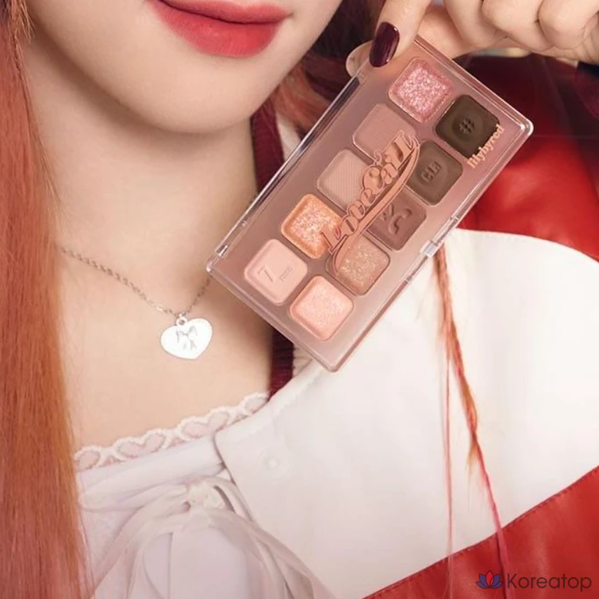 Палетка теней для век Lilybyred Mood Keyboard Eyeshadow Palette, оттенок 07 Rose Dial, 1 шт., фото 3