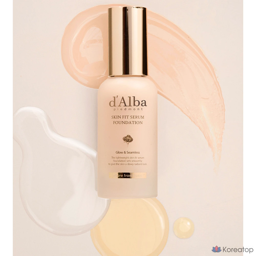 Тонер d'Alba Skin Fit Serum Foundation, оттенок 21, 30 мл, 1 шт., фото 3