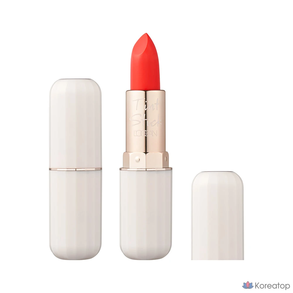 Тинт для губ L'OCEAN Lev Tint Stick, оттенок 04 Brave Tangerine, оттенок 01 Clear Red, 2 шт.