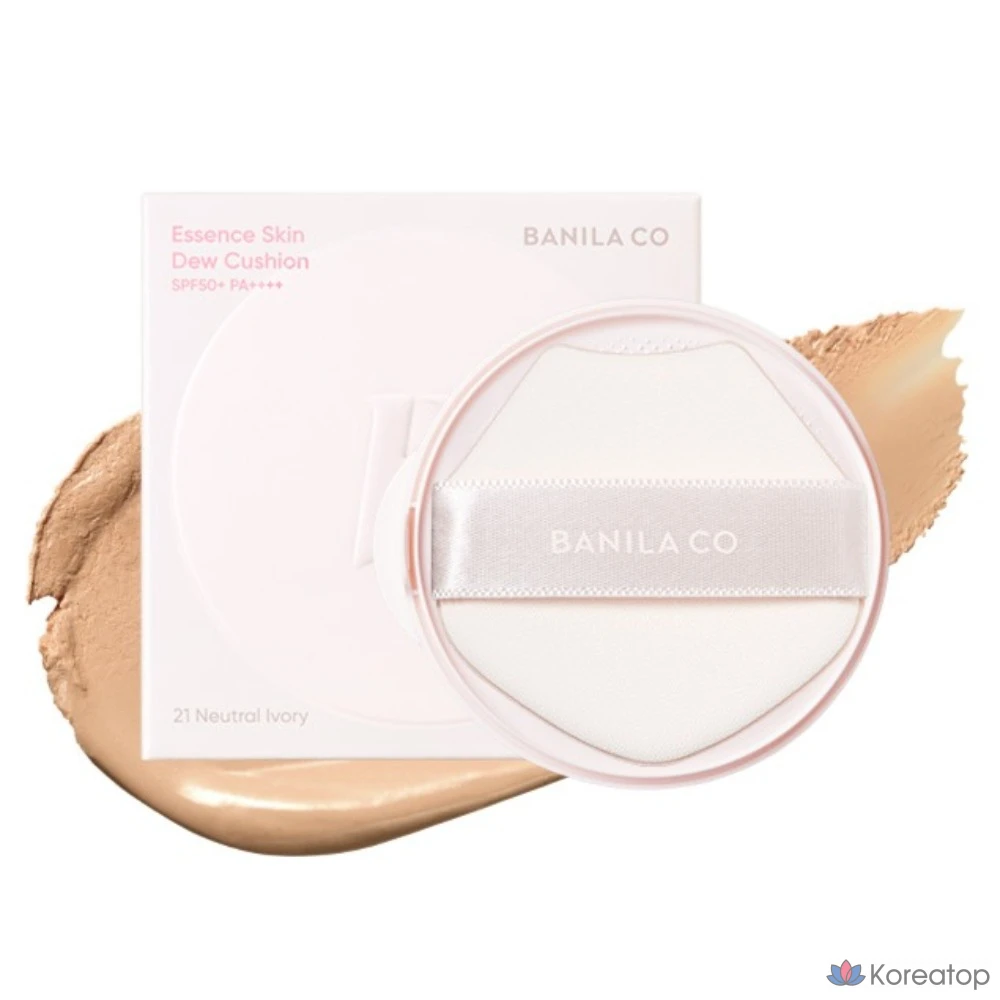Кушон BANILA CO Essence Skin Duo Cushion Foundation Refill, оттенок 225 Natural Beige, 11.5 г, 1 шт.
