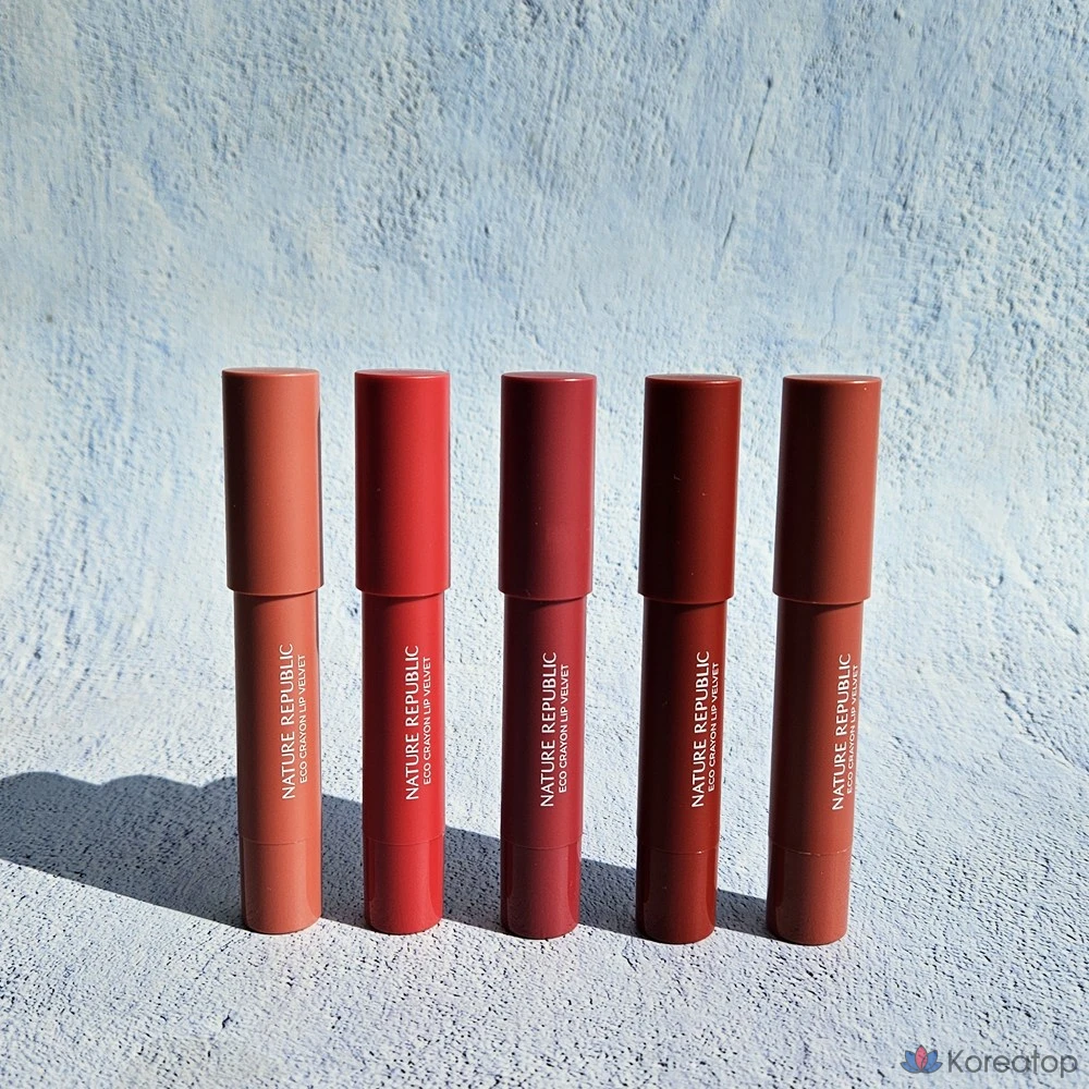 Губная помада-карандаш Nature Republic Eco Velvet Lip Crayon, оттенок 02 Pink Breeze, 2.8 г, 1 шт., фото 2