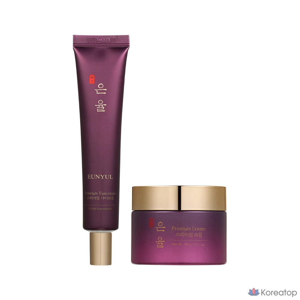 Набор для ухода Eunyul Premium Hanbang Cream + Eye Cream, 7-piece Set, 7 шт.
