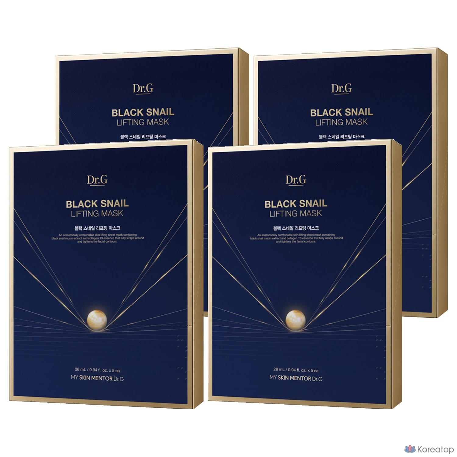 Тканевая маска для лица Dr. G Black Snail Lifting Mask, 20 шт.