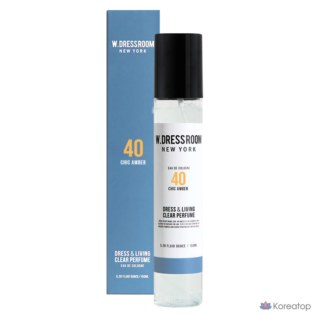 Парфюм для одежды W.Dressroom Dress Perfume, оттенок No.40 Chic Amber, 150 мл, 1 шт.