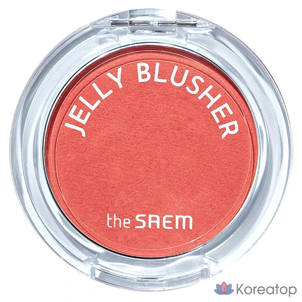 Румяна The Saem Jelly Blusher, оттенок OR01 Dazzling Orange, 4.5 г, 1 шт.