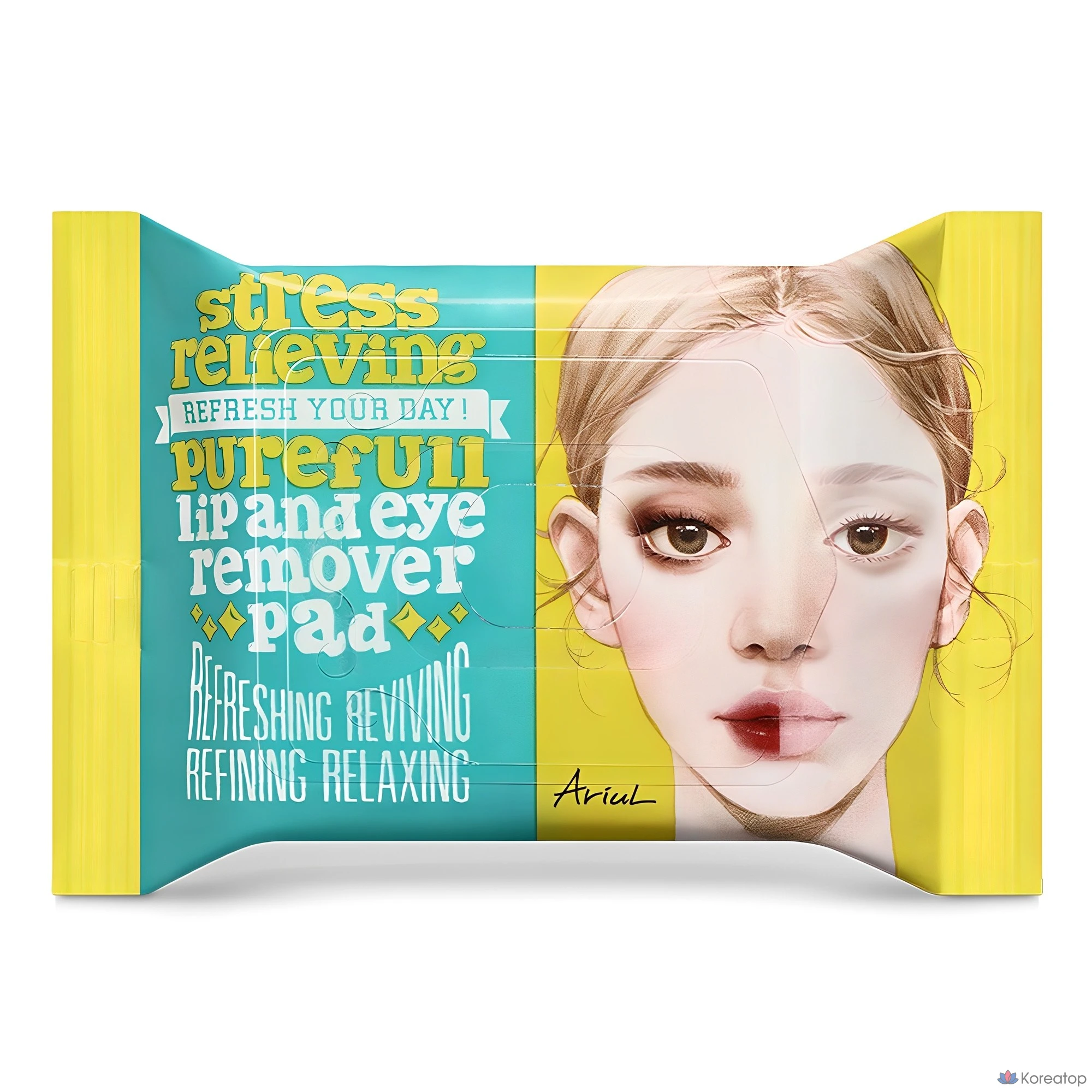 Пэды для снятия макияжа с глаз и губ Ariul Stress Relieving Pure Pool Lip &amp; Eye Remover Pads, 55 г, 30 шт.