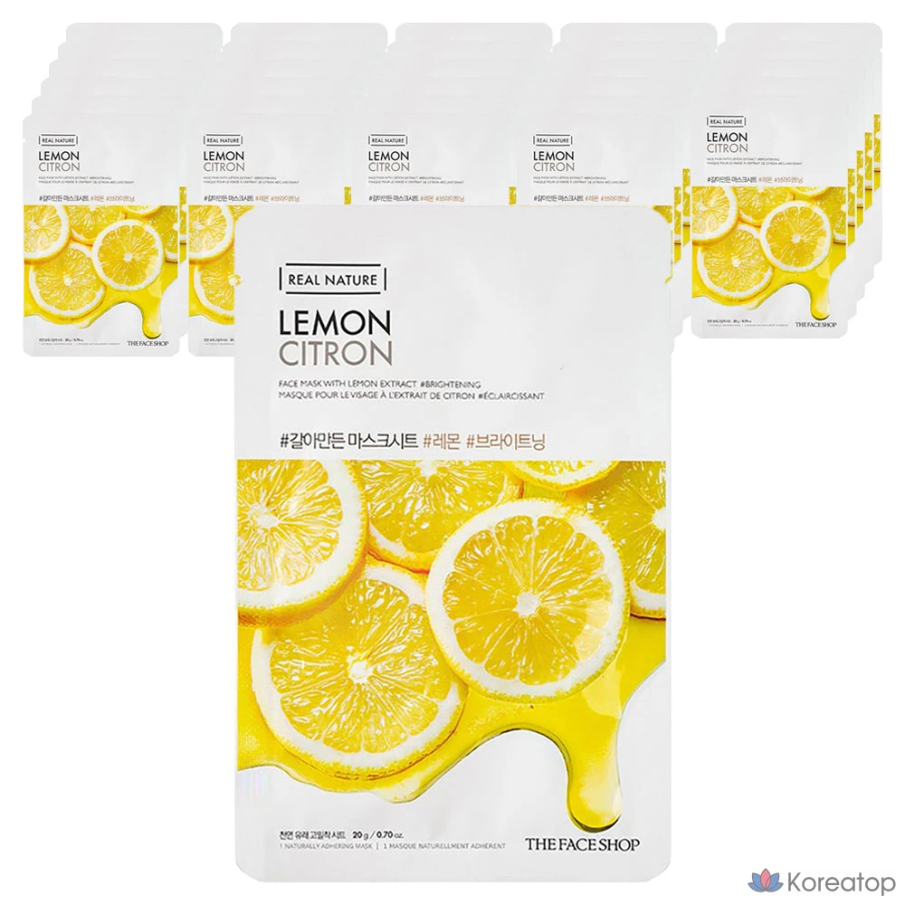 Тканевая маска для лица The Face Shop Fresh Made Lemon Mask Sheet, 130 шт.