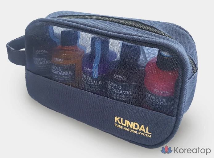 Набор для ухода Kundal Travel Hair 5-piece Set White Musk B Type, 6 шт., фото 2