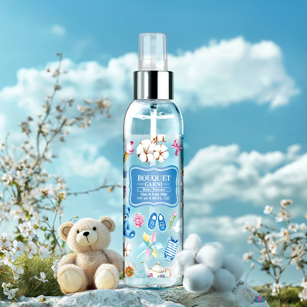Мист для волос и тела Bouquet garni Fragranced Hair & Body Mist Baby Powder, 145 мл, 1 шт.