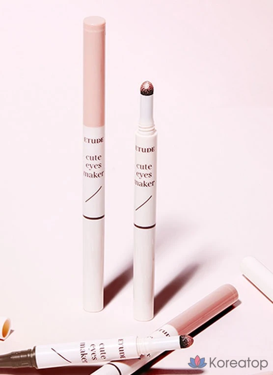 Подводка для глаз Etude House Aegyo Sal Maker Liner 0.1g + Glitter 0.5g, оттенок Rose Shimmer, 1 шт.