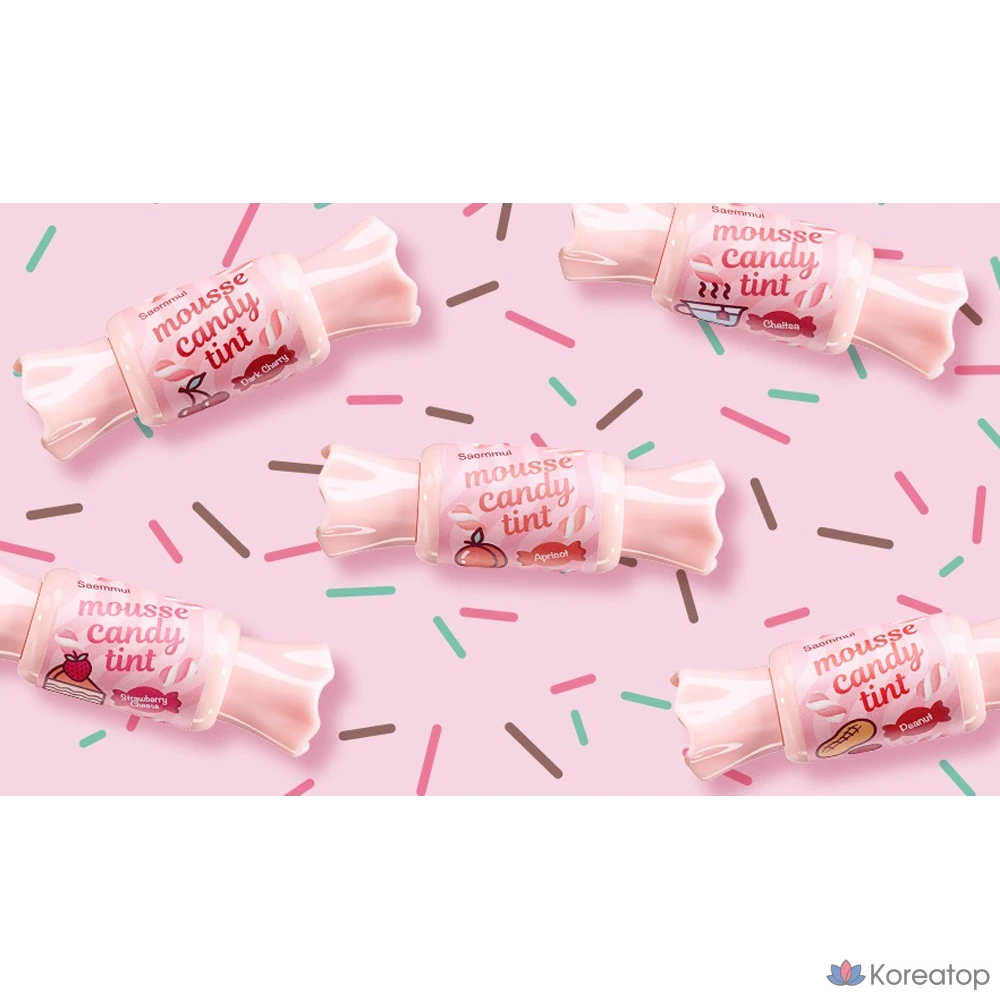 Тинт для губ The Saem Saemmul Mousse Candy Tint, оттенок 06 Chai Tea Mousse, 8 г, 1 шт., фото 5