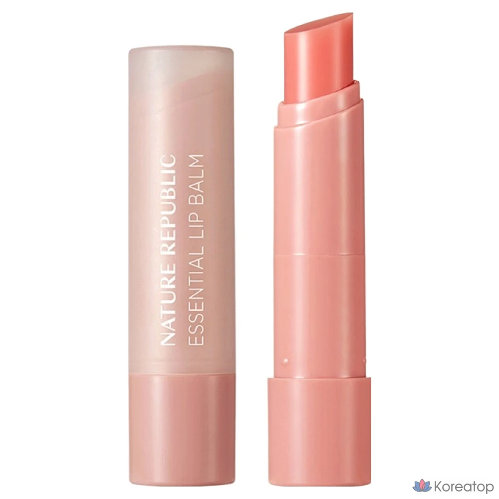 Бальзам для губ Nature Republic Essential Lip Balm, оттенок 04 Grapefruit, 3.2 г, 1 шт.