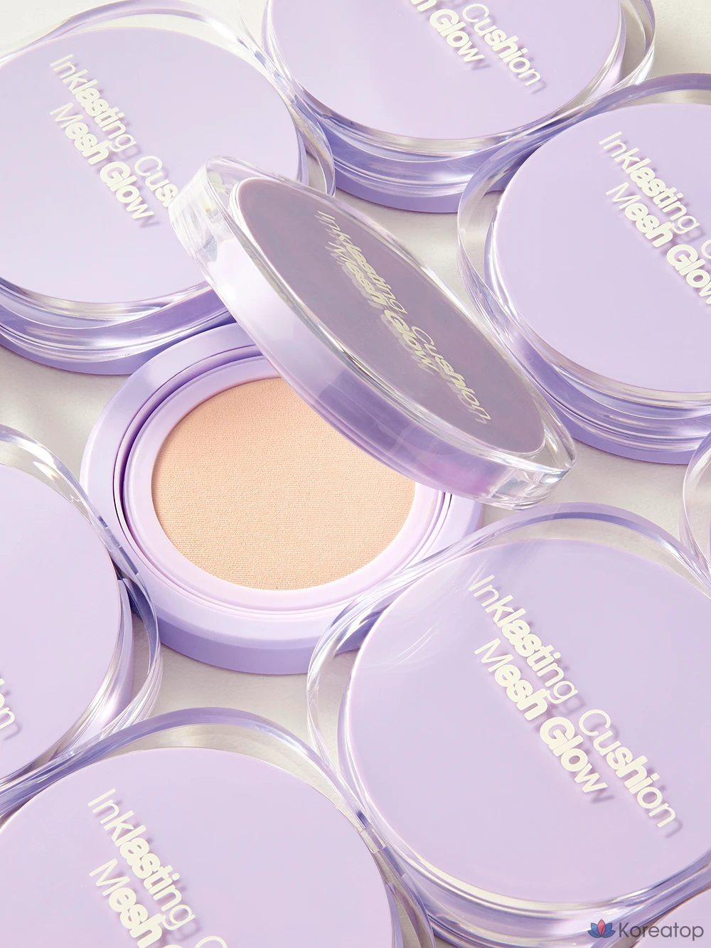Кушон The Face Shop Ink Lasting Cushion Mesh Glow, оттенок V201 Apricot Beige, 12 г, 1 шт., фото 4