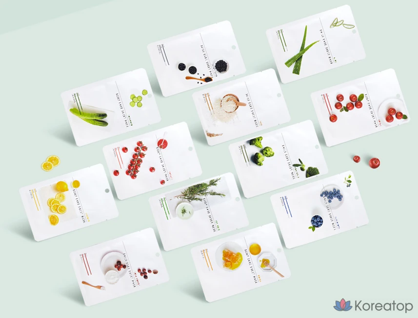 Тканевая маска для лица Eunyul Daily Care Sheet Mask 12 Types, 24 шт., фото 2
