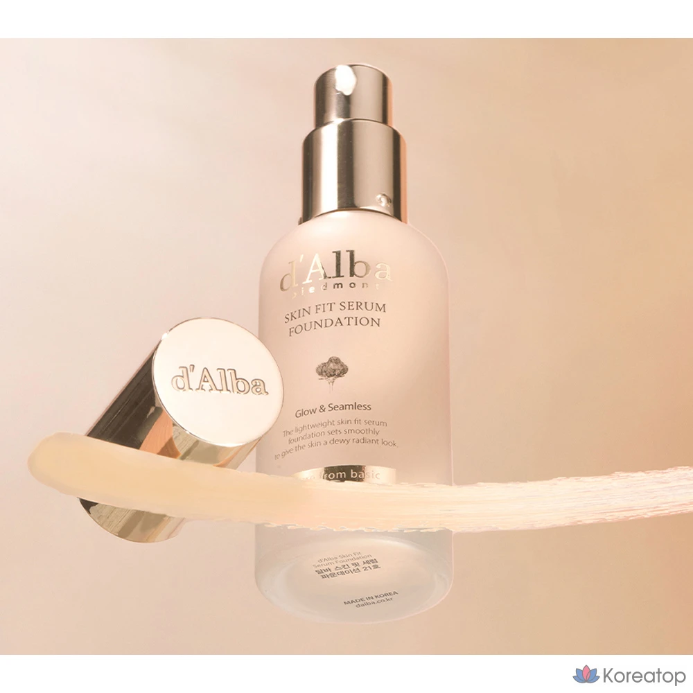 Тонер d'Alba Skin Fit Serum Foundation, оттенок 21, 30 мл, 1 шт., фото 5