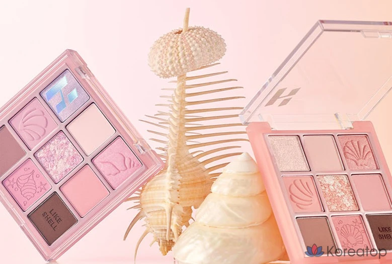 Палитра для век Holika Holika My Fave Mood Eye Palette, оттенок Shell On The Beach, 1 шт., фото 8
